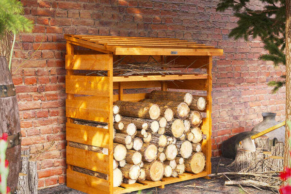 Log Store 4x2 With Shelving