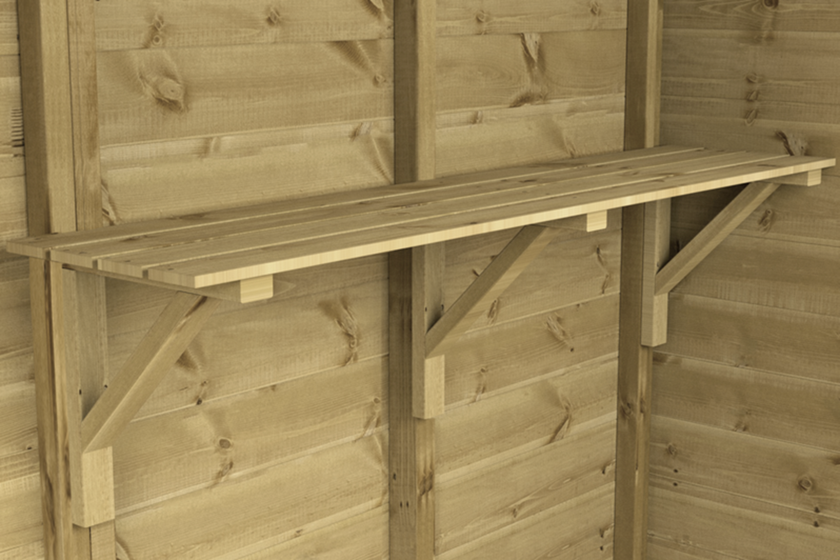Premium Shed Shelving 4ft