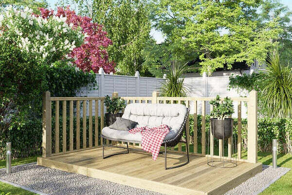 6x10 Decking 2x Handrails